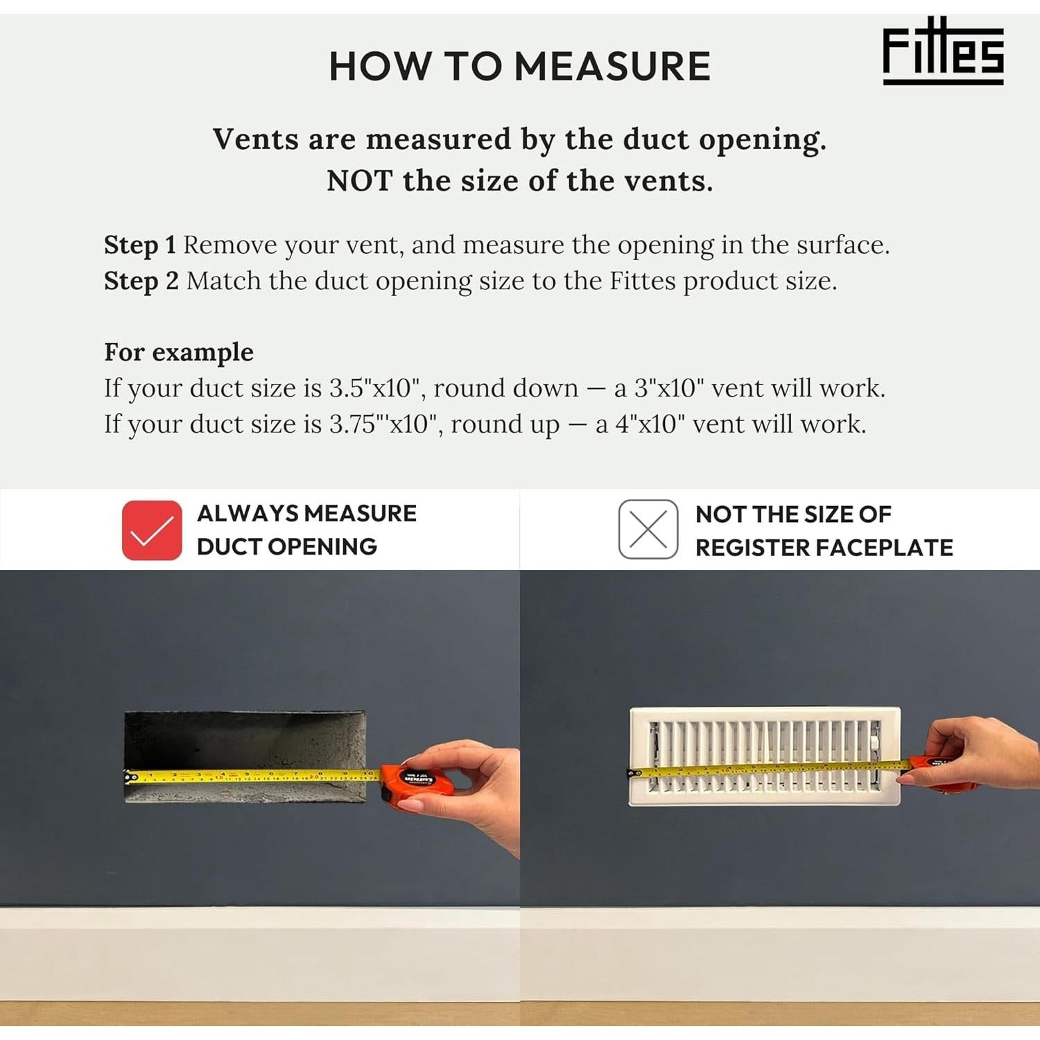 Rejilla de Ventilación Fittes Lite 4x10" Blanca - Paquete de 2