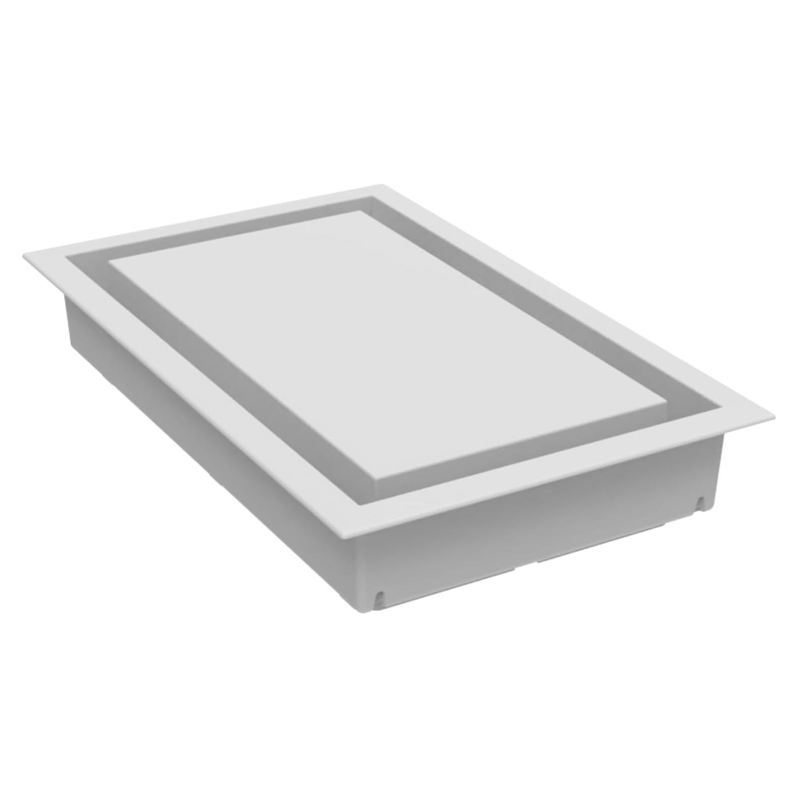Cubierta de Ventilación de Pared Fittes 15x25 cm ABS Blanco