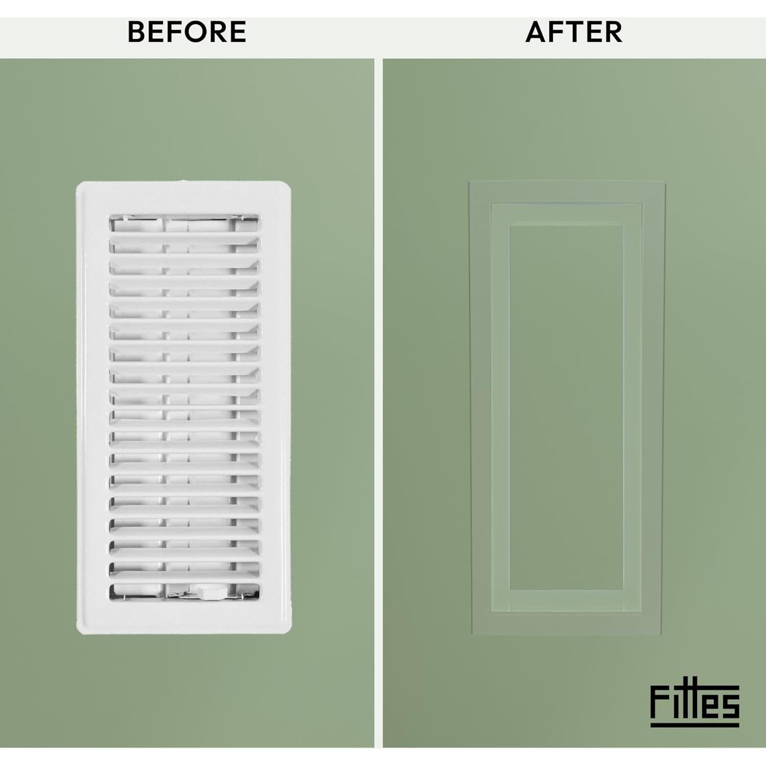 Cubierta de Ventilación de Pared Fittes 15x25 cm ABS Blanco