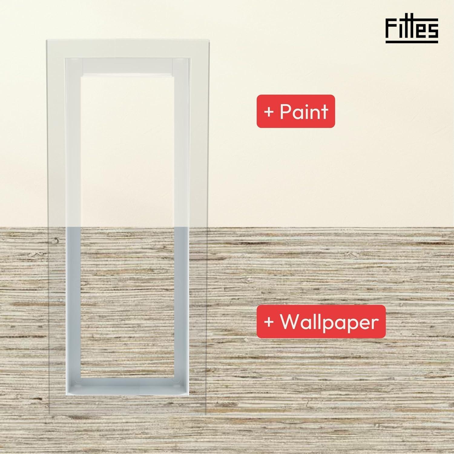 Cubierta de Ventilación de Pared Fittes 15x25 cm ABS Blanco