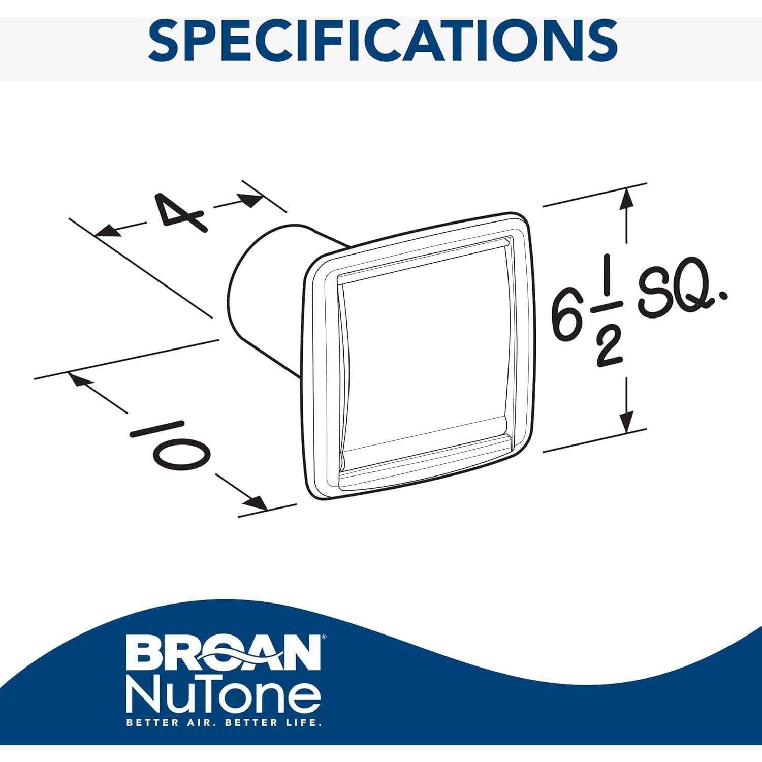 Kit de Conductos de Pared Flexible Broan-NuTone WVK2A 9 Piezas 10.16 cm