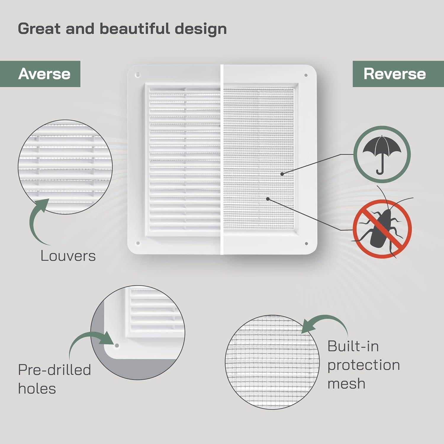 Cubierta de Ventilación de Aire de Retorno Vent Systems 25.5cm