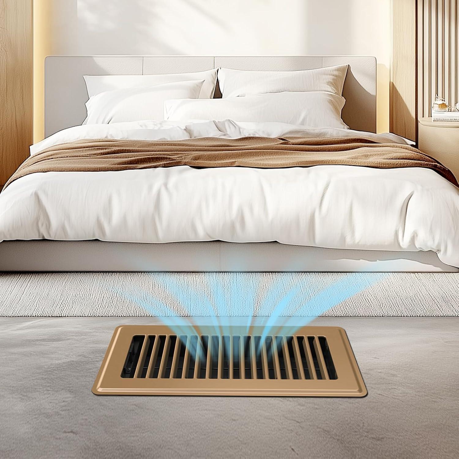 Rejilla de Piso 4x10 BYEWIRE - 2 Paquetes de Acero Marrón