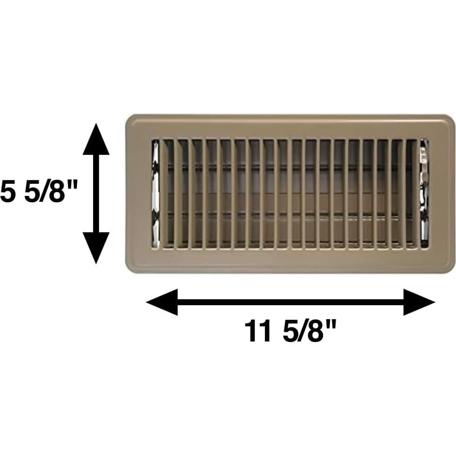 Cubiertas de Ventilación Hartford 4" x 10" Marrón Paquete de 6