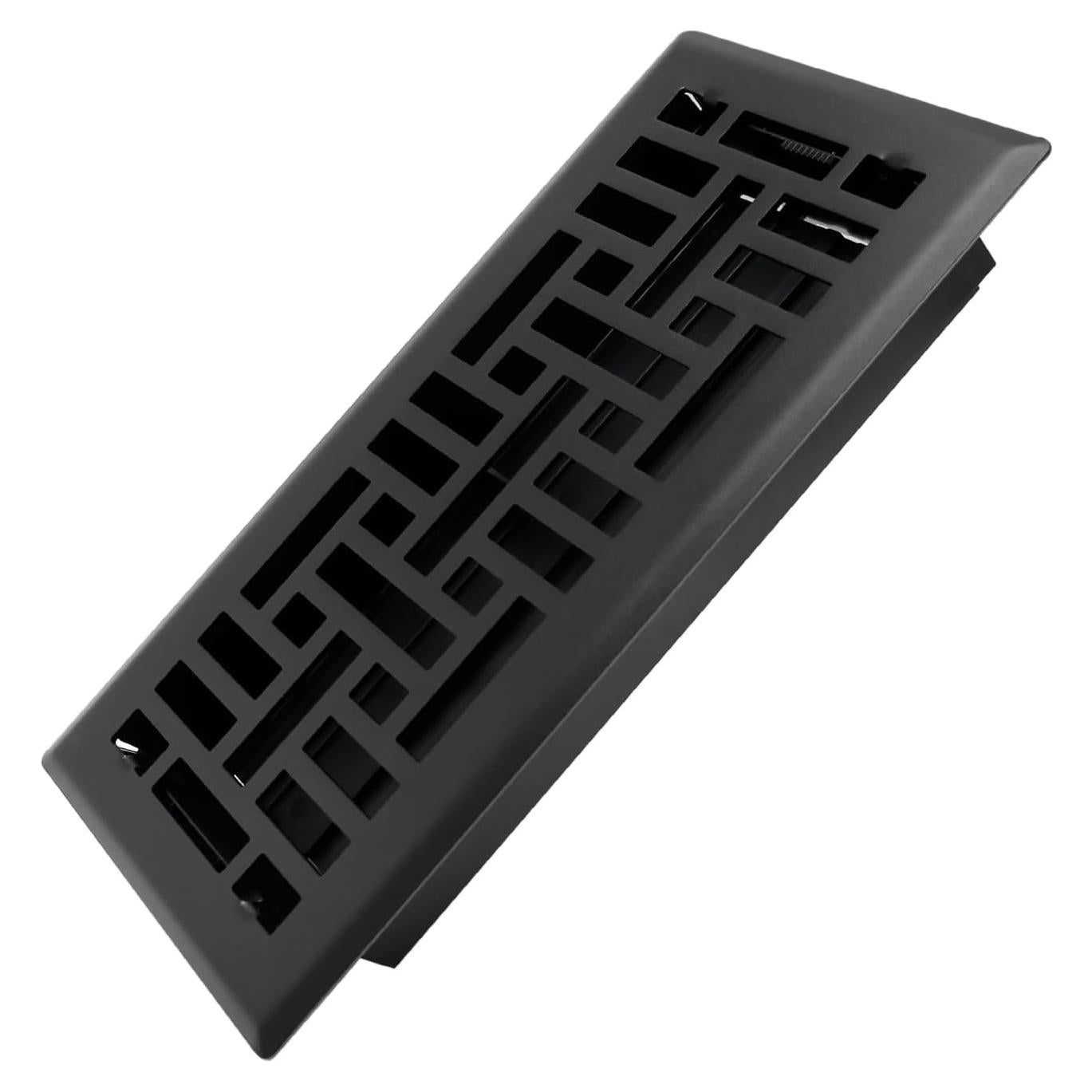 Registro de Piso Howeall 10x25 cm Negro Mate Diseño Seattle