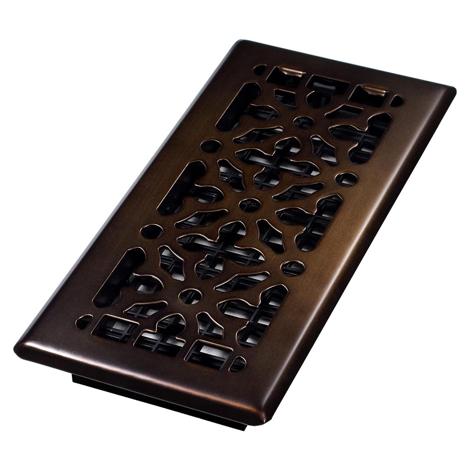 Rejilla de Piso Decor Grates Acero Gótico 4x10 cm Bronce Frotado
