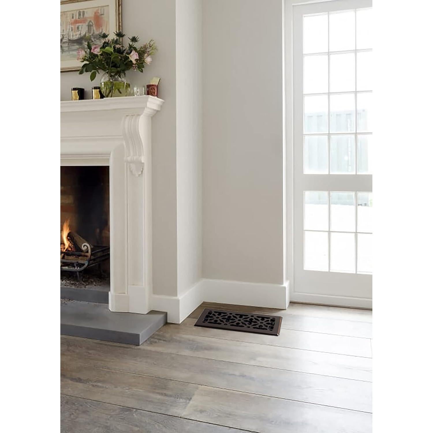 Rejilla de Piso Decor Grates Acero Gótico 4x10 cm Bronce Frotado