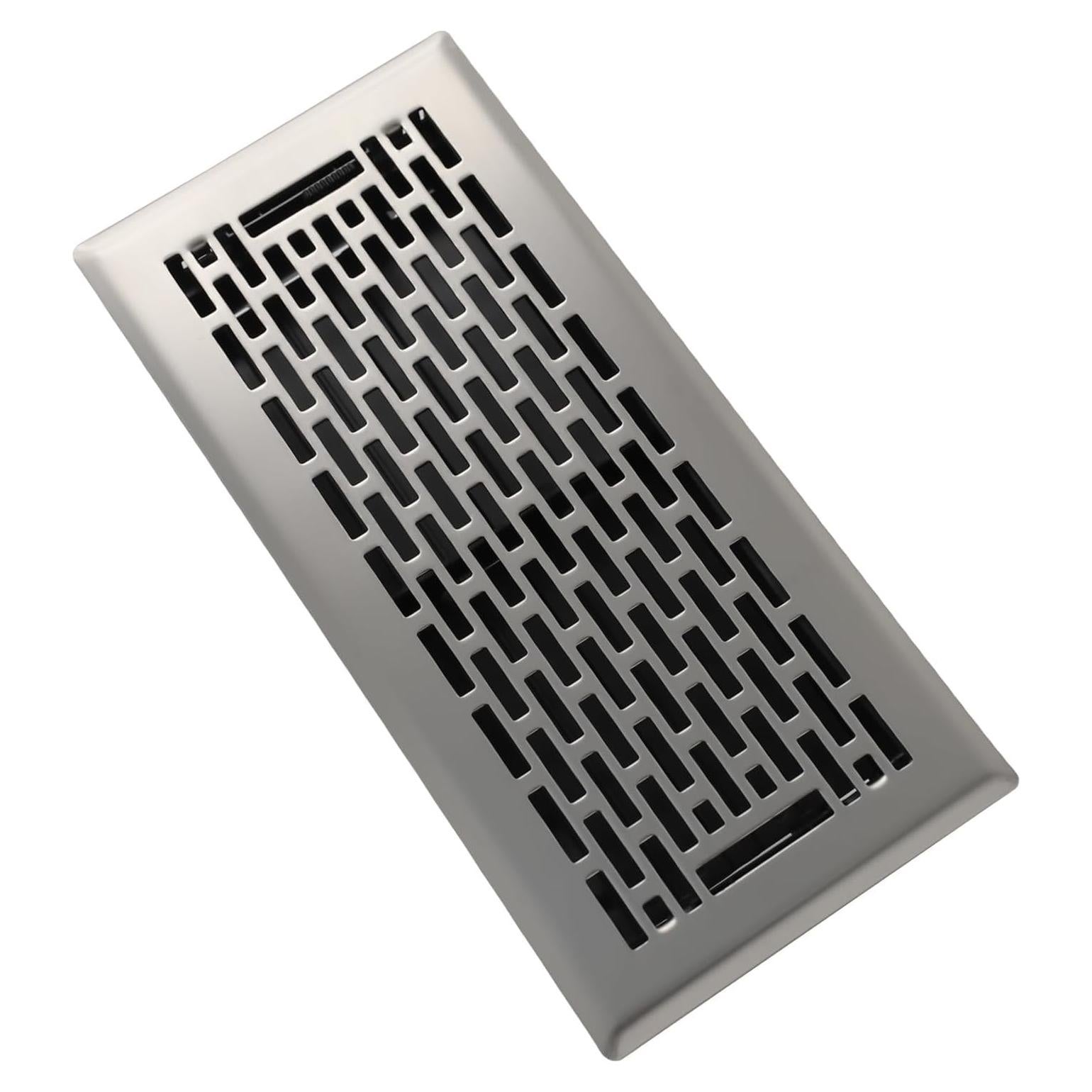 Registro de Piso SANYCASA 10x25 cm Niquel Satinado Ajustable