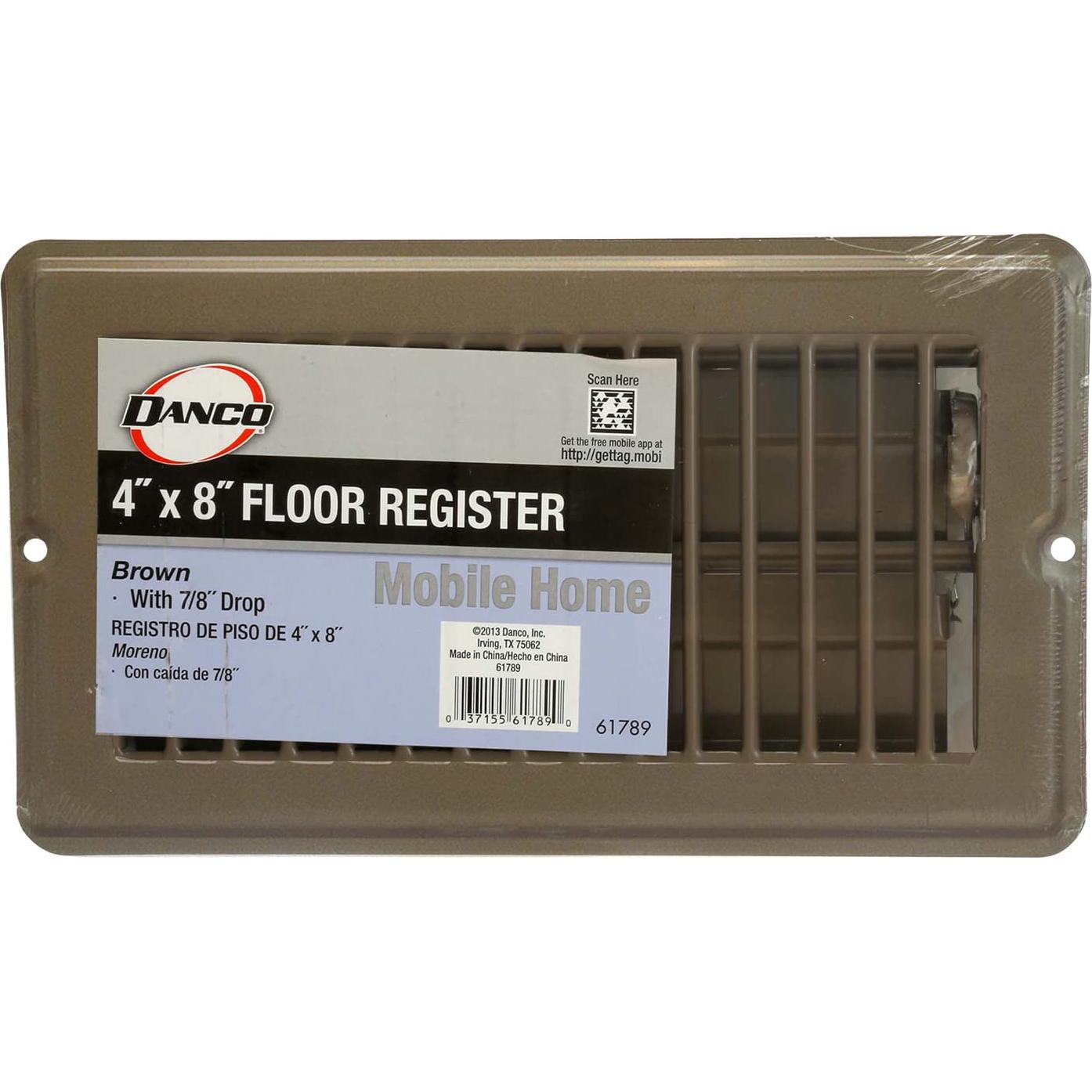 Registro de Piso Danco 61789 Acero 10x20 cm Marrón