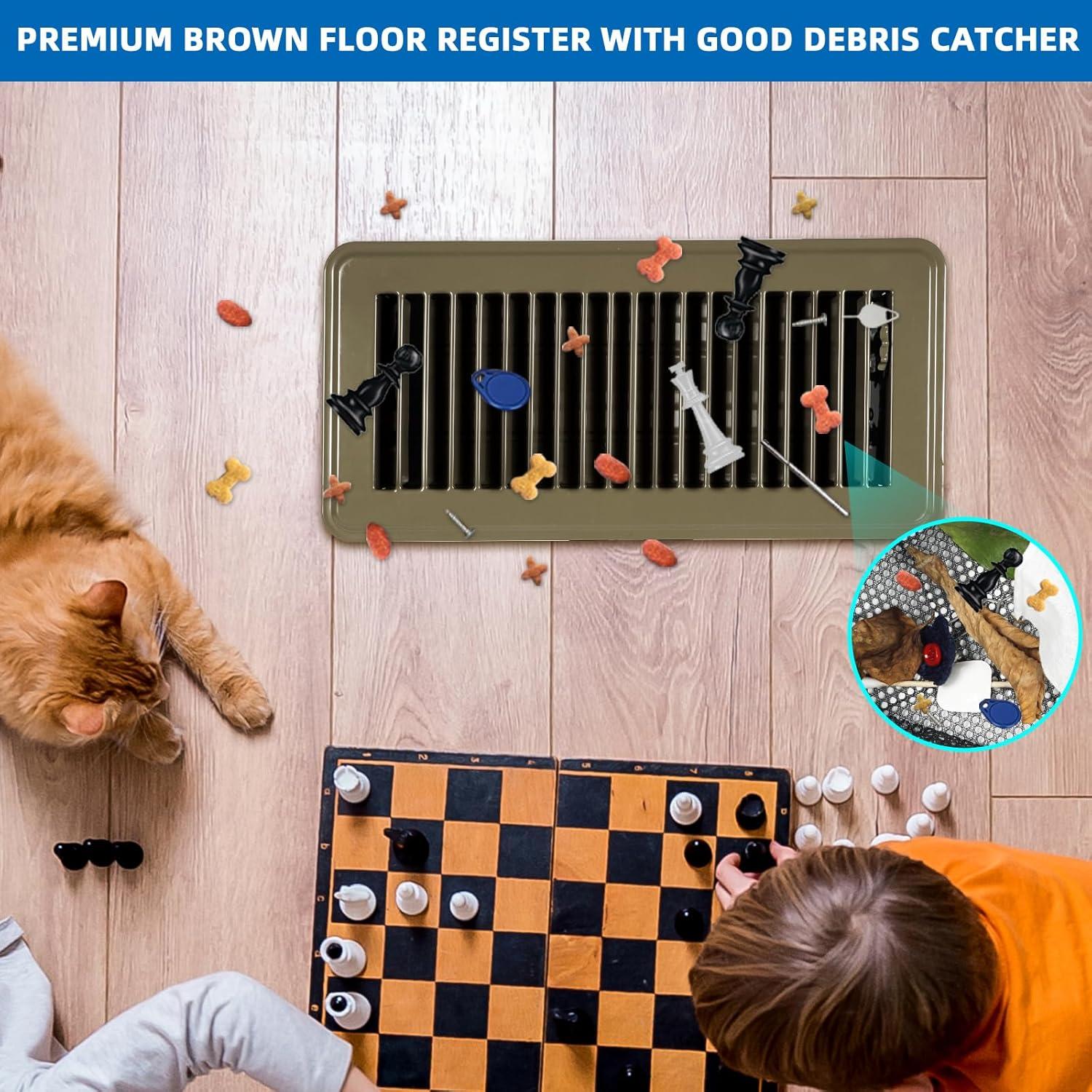 Rejillas de Piso de Acero BYEWIRE 4x10 - Paquete de 8 Unidades