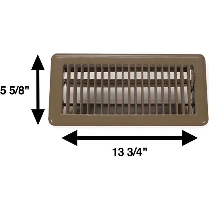 Cubierta de Ventilación Rocky Mountain Goods 10.16x30.48 cm Marrón - Paquete de 2