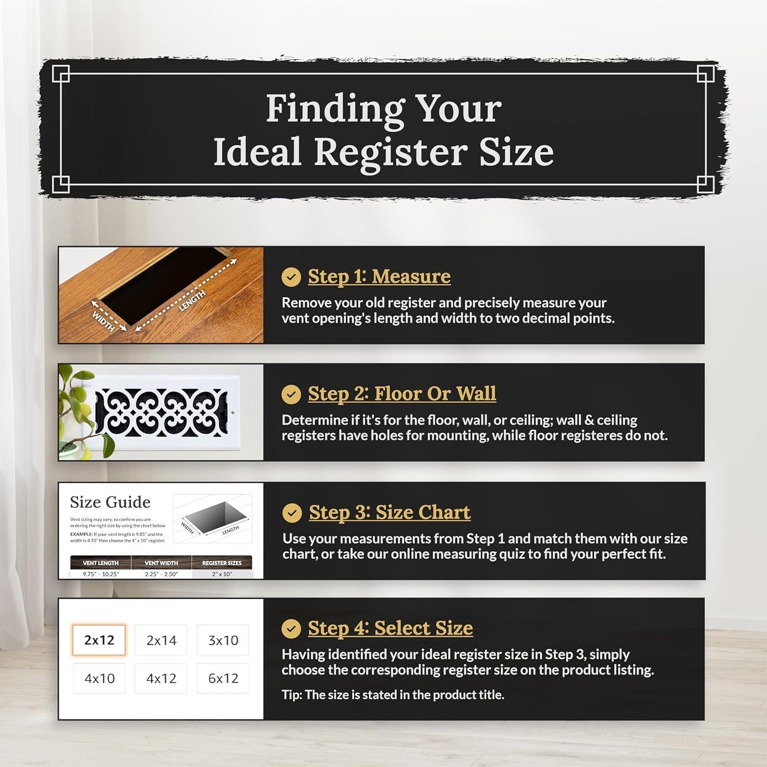 Rejilla de Piso Decor Grates FS410-WH 10x25 cm Blanca