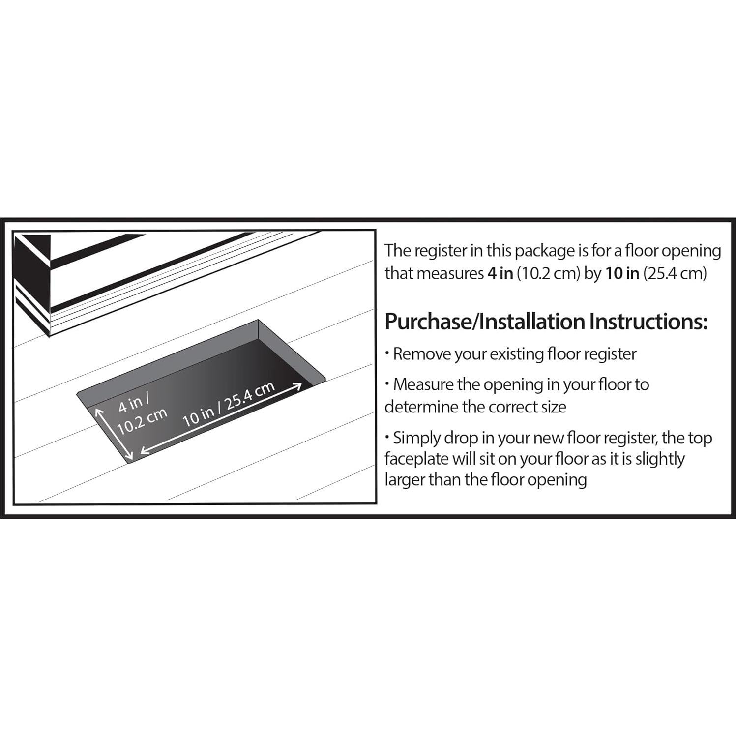 Rejilla de Piso Decor Grates FS410-WH 10x25 cm Blanca