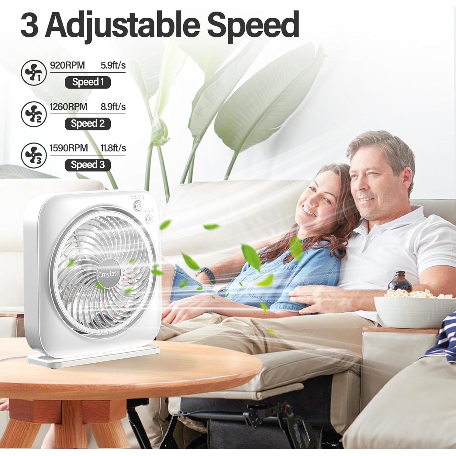 Ventilador de mesa Cmyfato TF02 3 velocidades 7W blanco