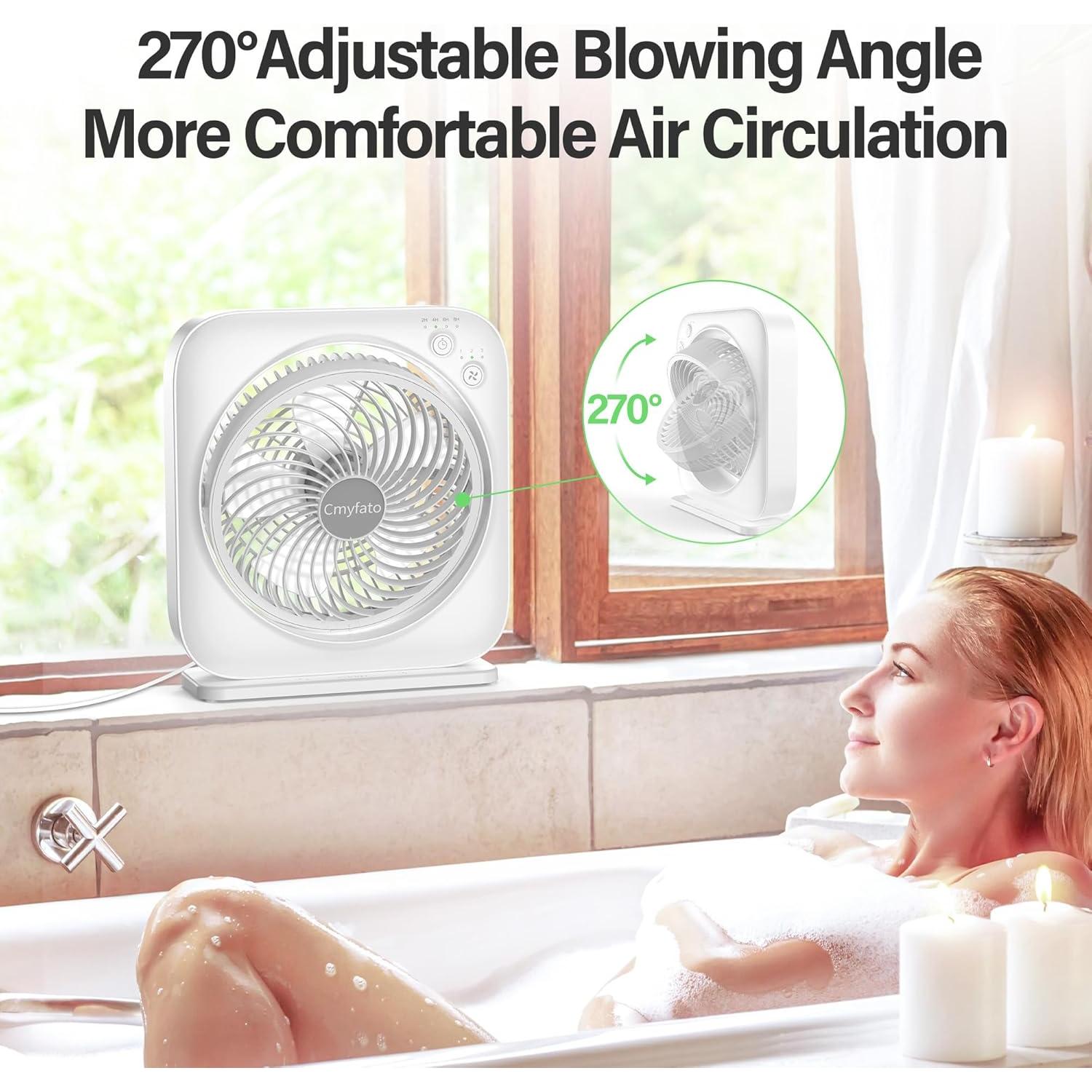 Ventilador de mesa Cmyfato TF02 3 velocidades 7W blanco