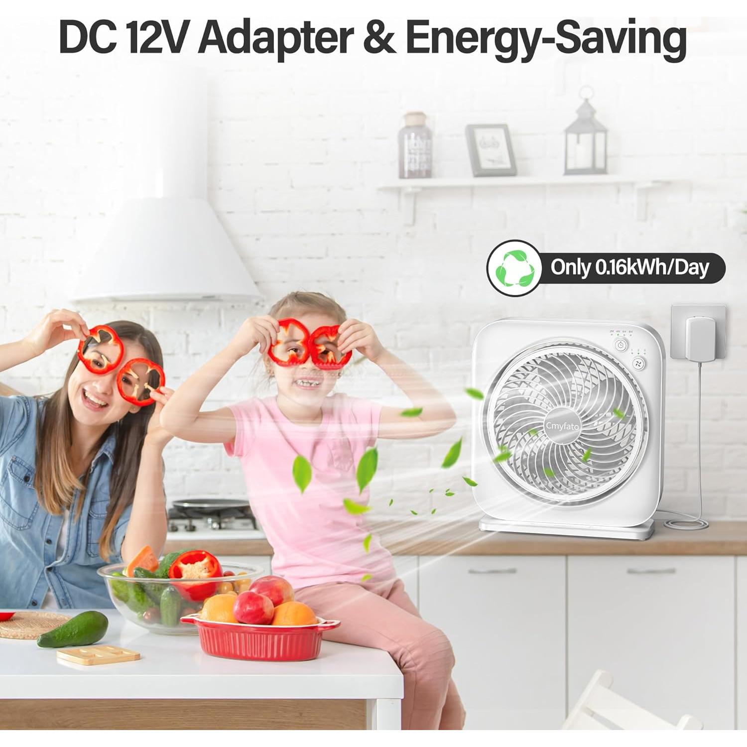 Ventilador de mesa Cmyfato TF02 3 velocidades 7W blanco