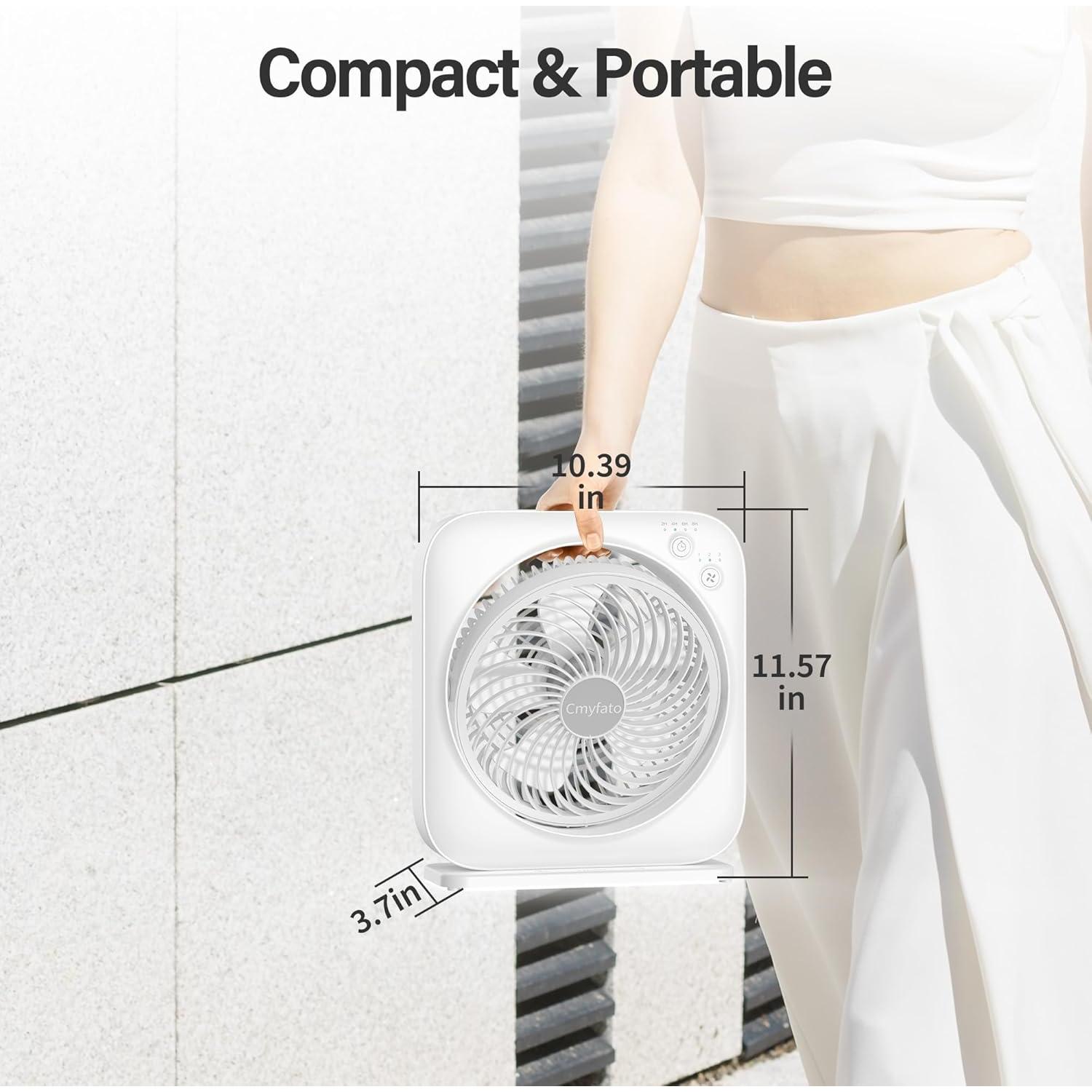 Ventilador de mesa Cmyfato TF02 3 velocidades 7W blanco