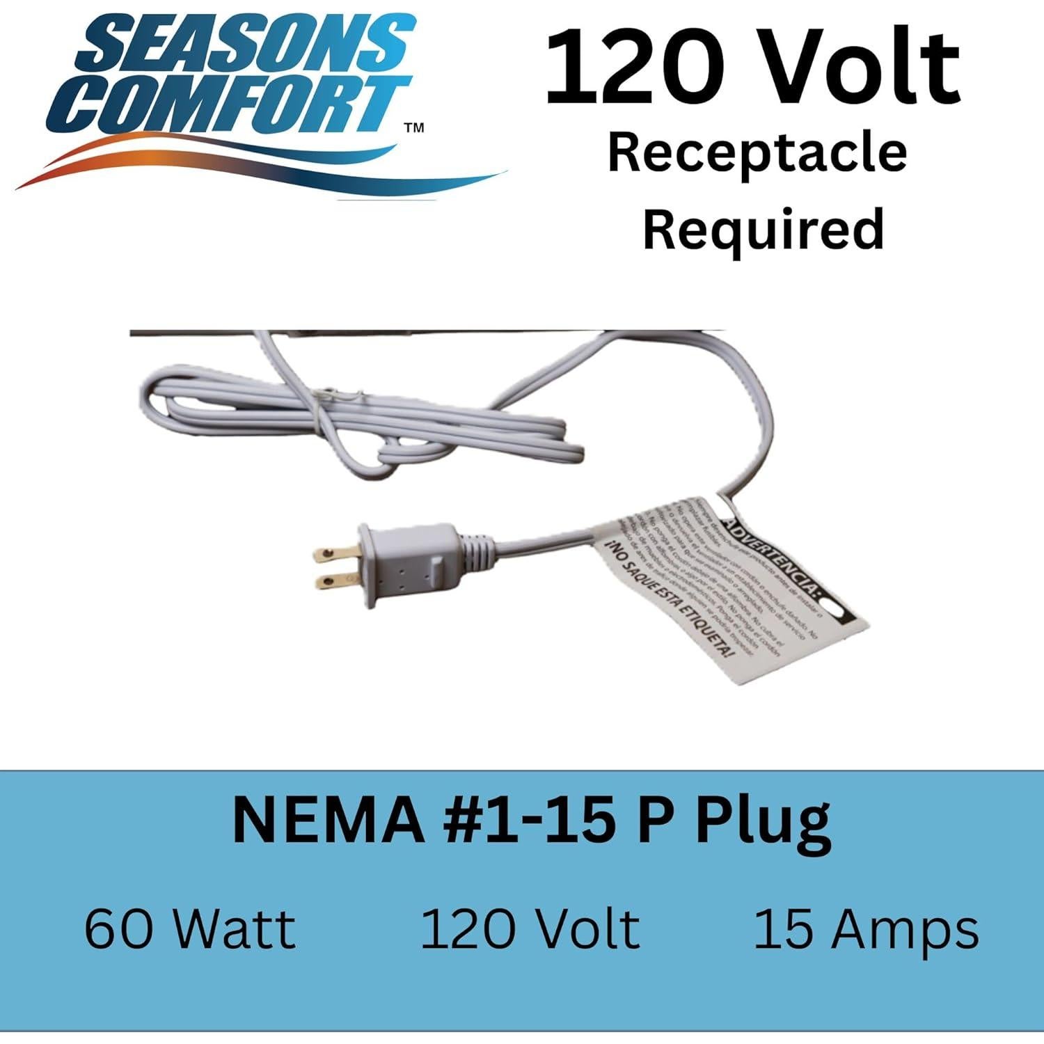 Ventilador de Ventana Doble Seasons Comfort 9" Twin 3 Velocidades