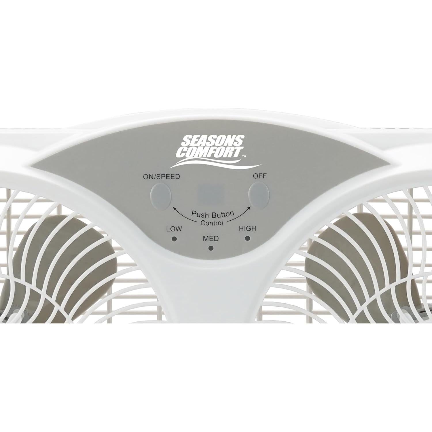 Ventilador de Ventana Doble Seasons Comfort 9" Twin 3 Velocidades