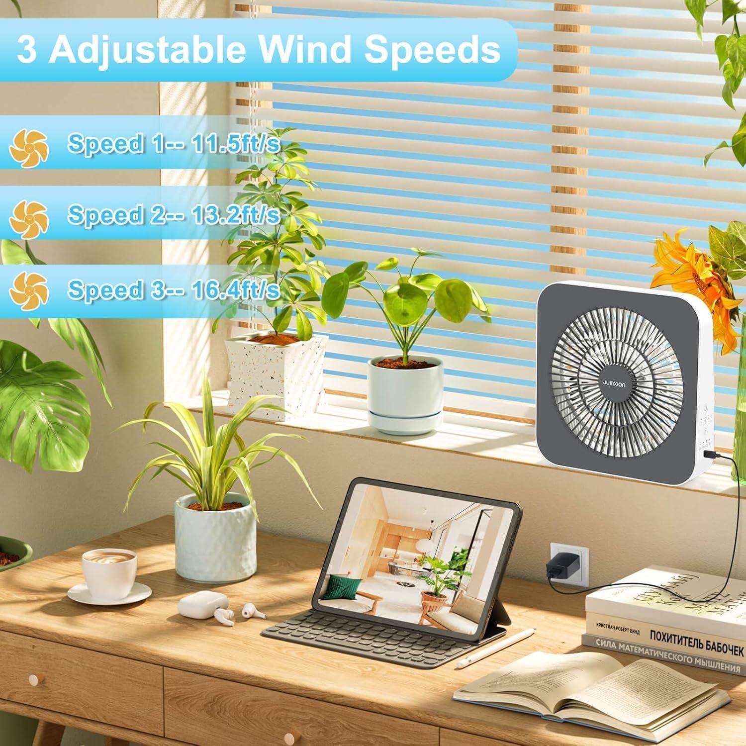 Ventilador de Caja JUMXION 10" Silencioso 3 Velocidades