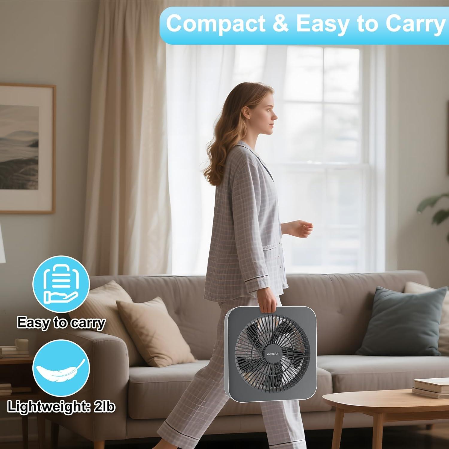 Ventilador de Caja JUMXION 10" Silencioso 3 Velocidades