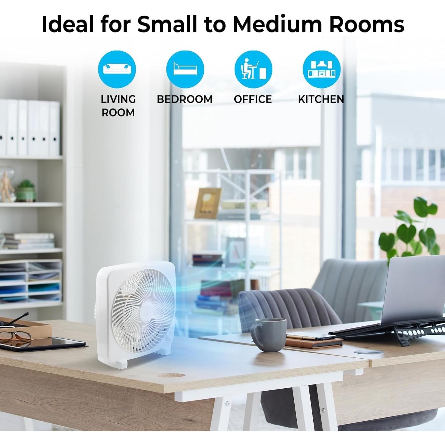 Ventilador de Mesa EZ-CHILL BP-9B 9" 2 Velocidades Silencioso