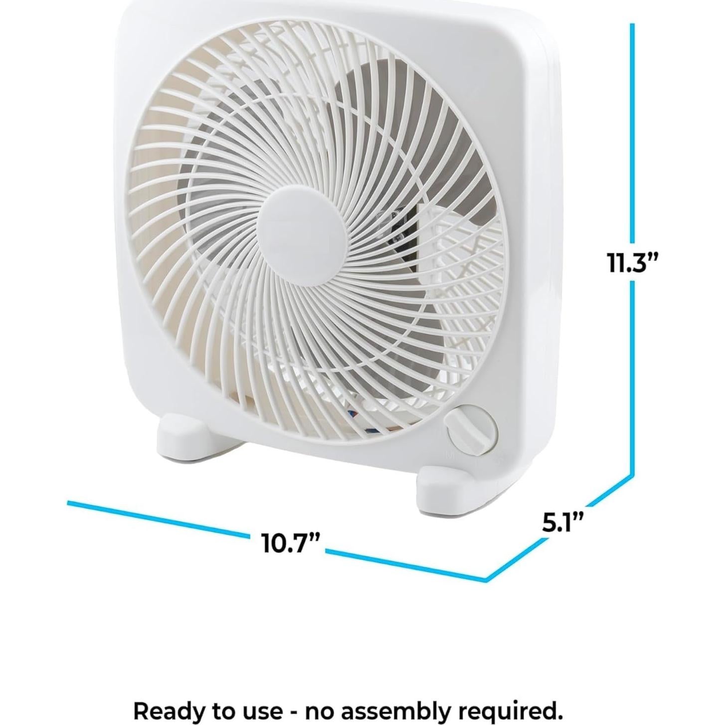 Ventilador de Mesa EZ-CHILL BP-9B 9" 2 Velocidades Silencioso