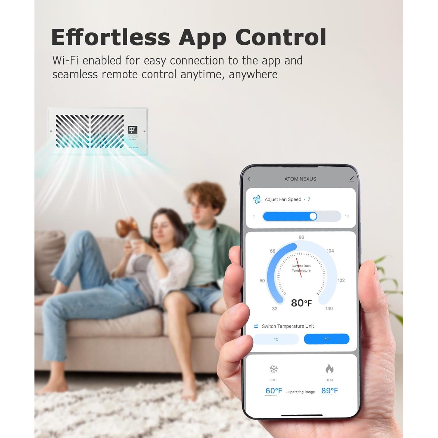 Ventilador de Refuerzo de Registro ATOM NEXUS 4x10" 15W