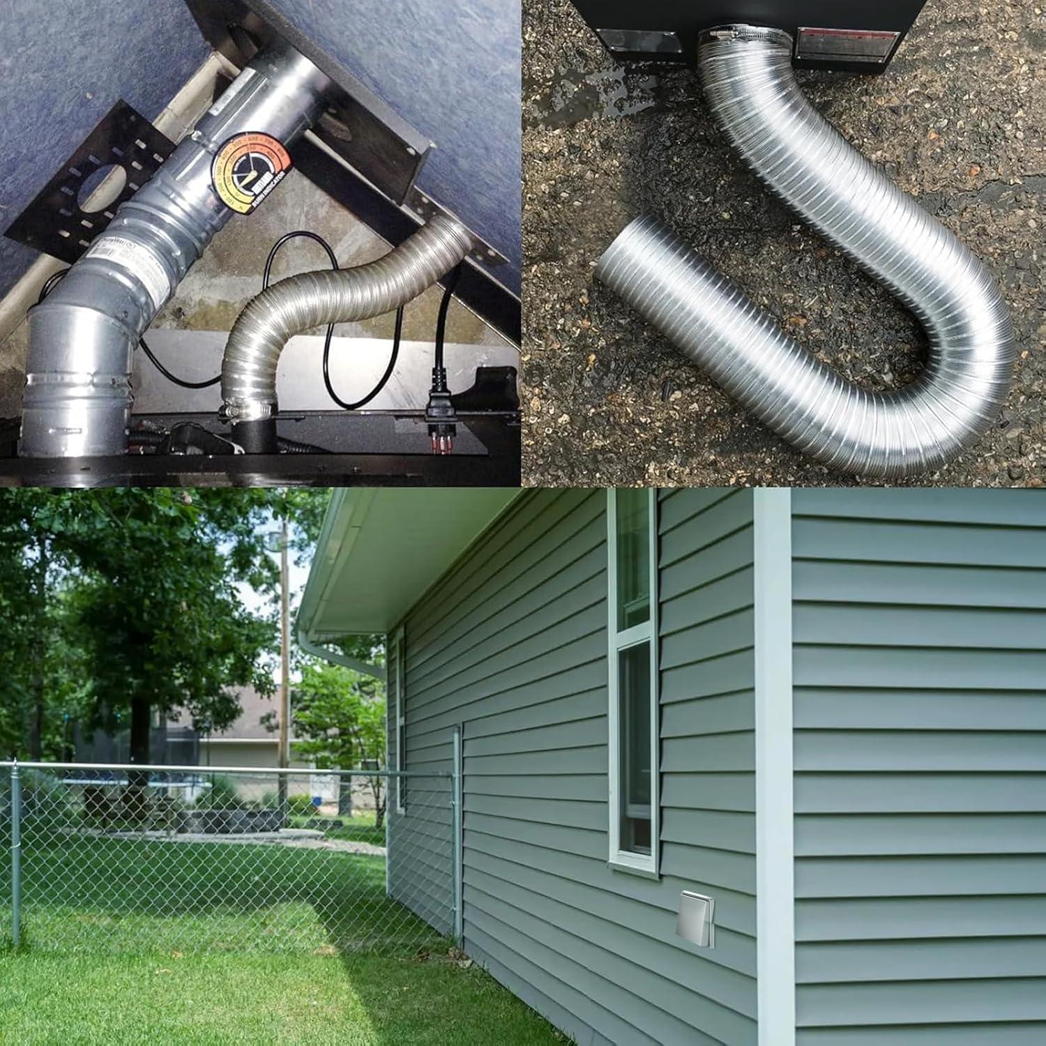 Kit de Entrada de Aire Fresco JYINCPED 2" x 152.4 cm para Estufa de Pellets