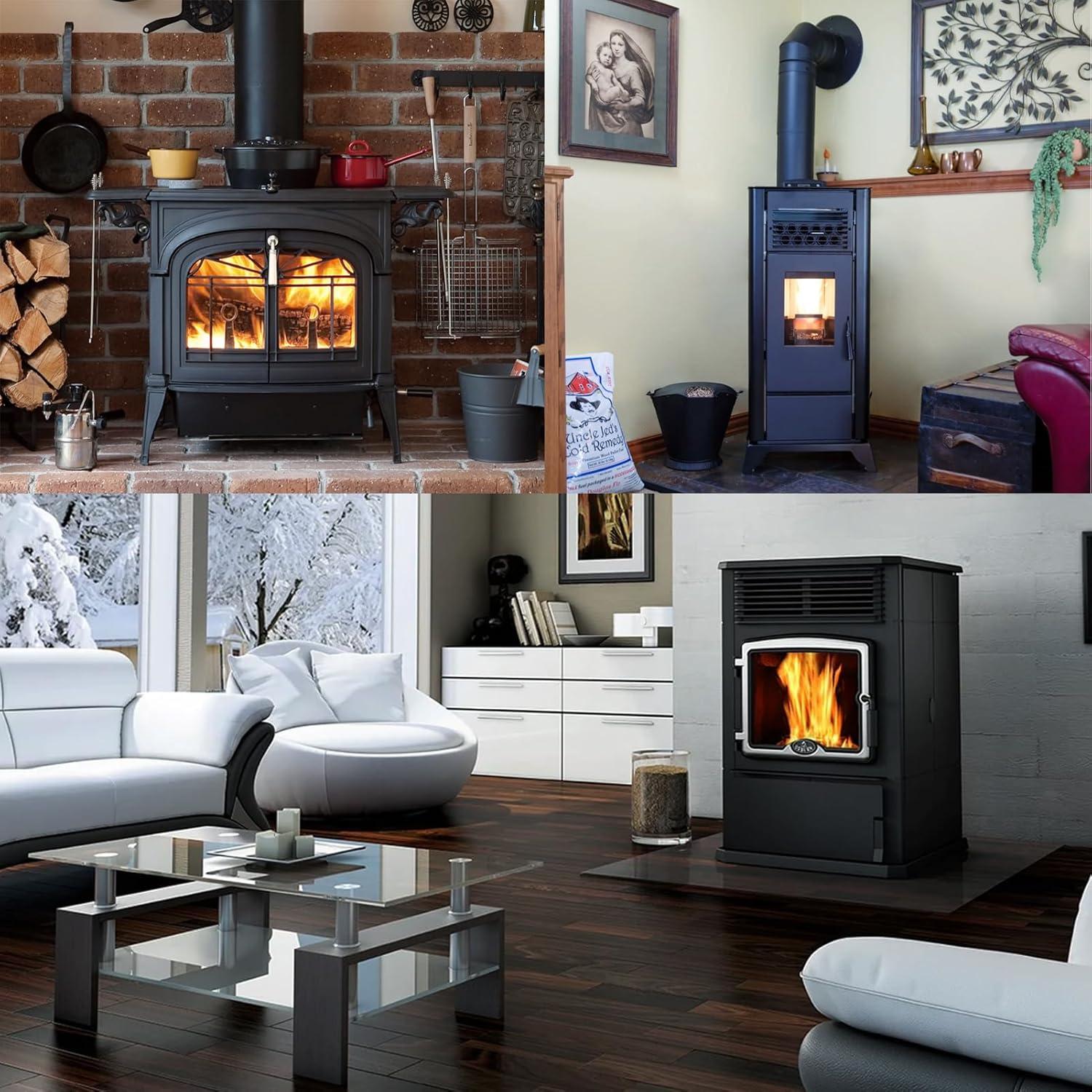 Kit de Entrada de Aire Fresco JYINCPED 2" x 152.4 cm para Estufa de Pellets