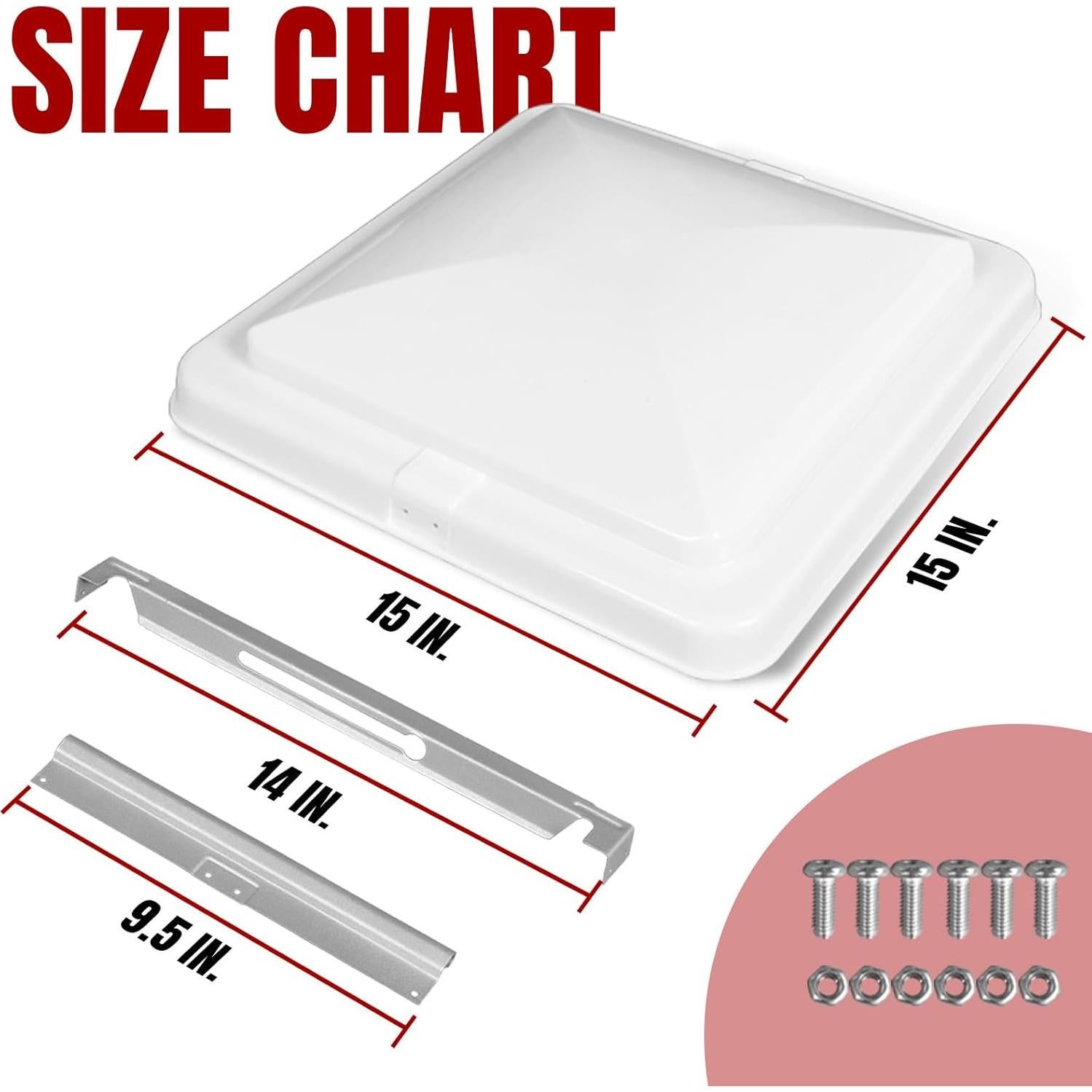 Cubierta de Ventilación de Techo Jack Boss 35.56 cm Blanca