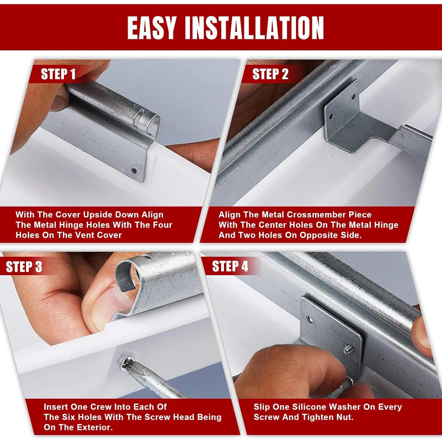 Cubierta de Ventilación de Techo Jack Boss 35.56 cm Blanca