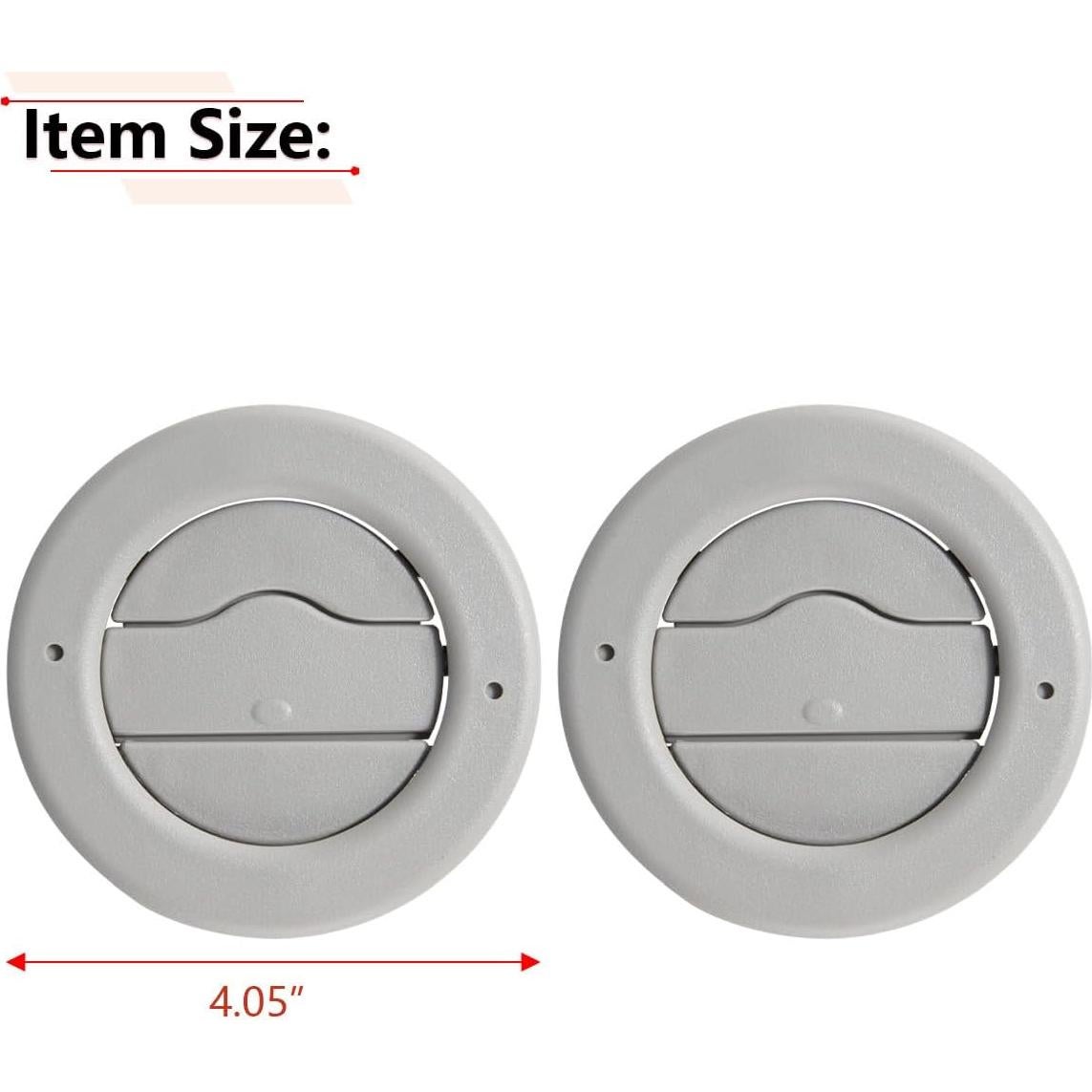 Ventilación de Aire en el Techo RLB-HILON 2PCS Gris
