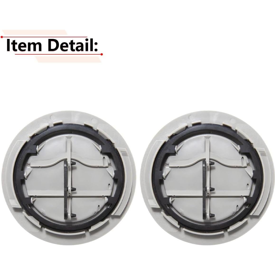 Ventilación de Aire en el Techo RLB-HILON 2PCS Gris