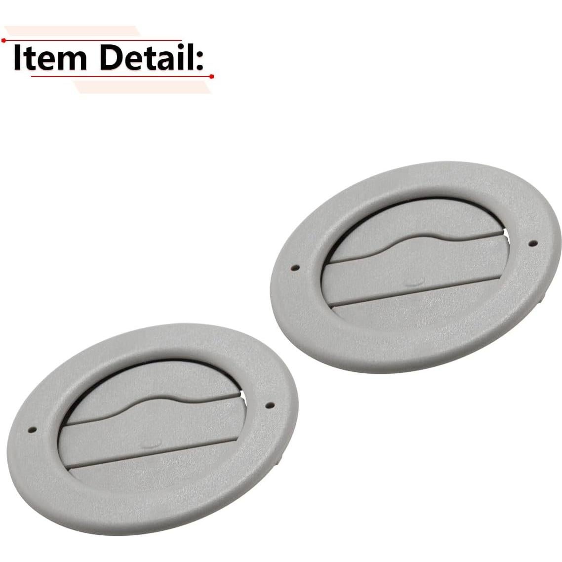 Ventilación de Aire en el Techo RLB-HILON 2PCS Gris