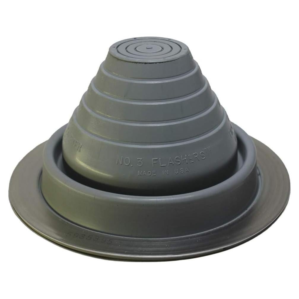 Flashers EPDM #3 Gris 19.69cm para Tubería OD 6.35 a 127mm