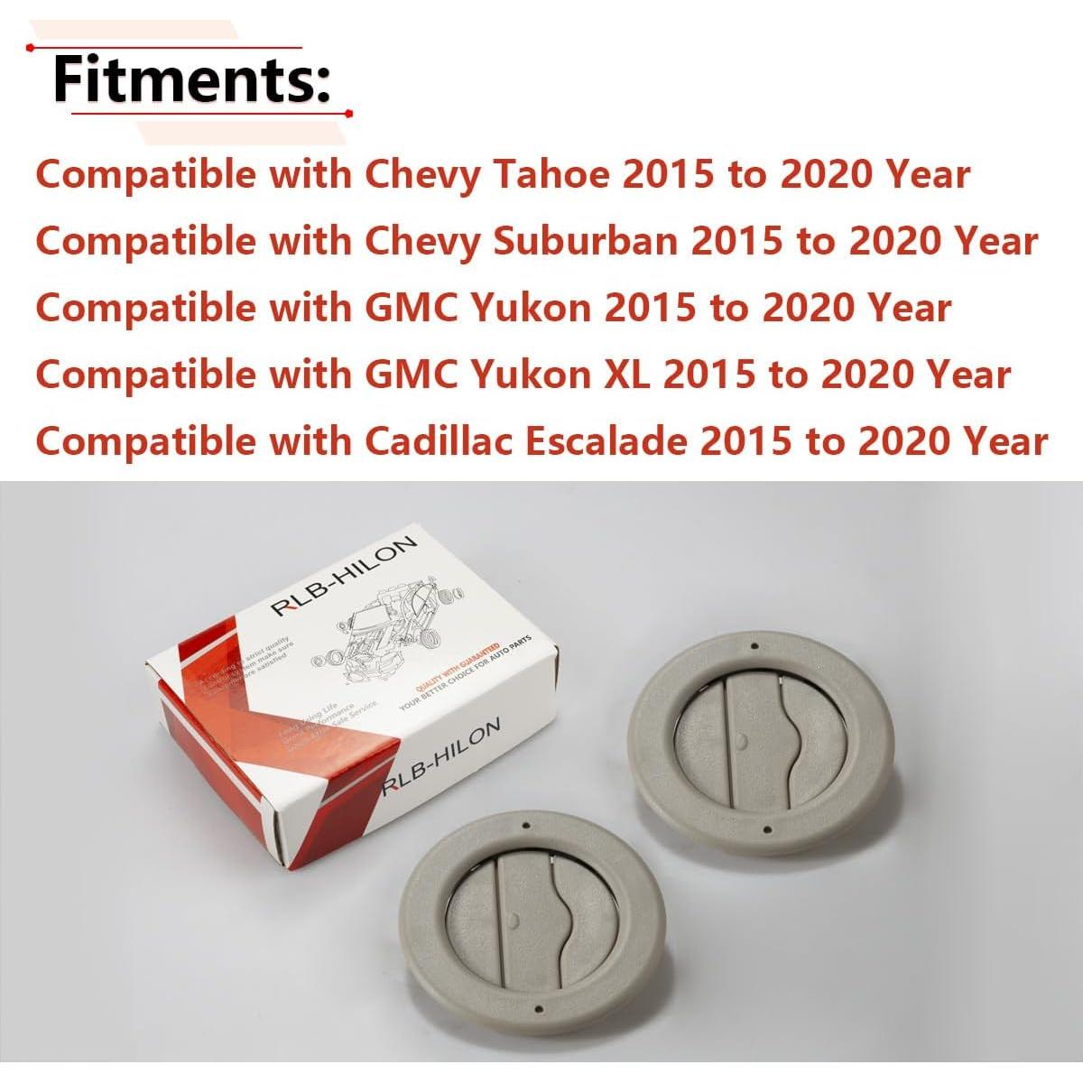 Ventilación de Aire Techo RLB-HILON 2PCS Beige Compatible Chevy/GMC