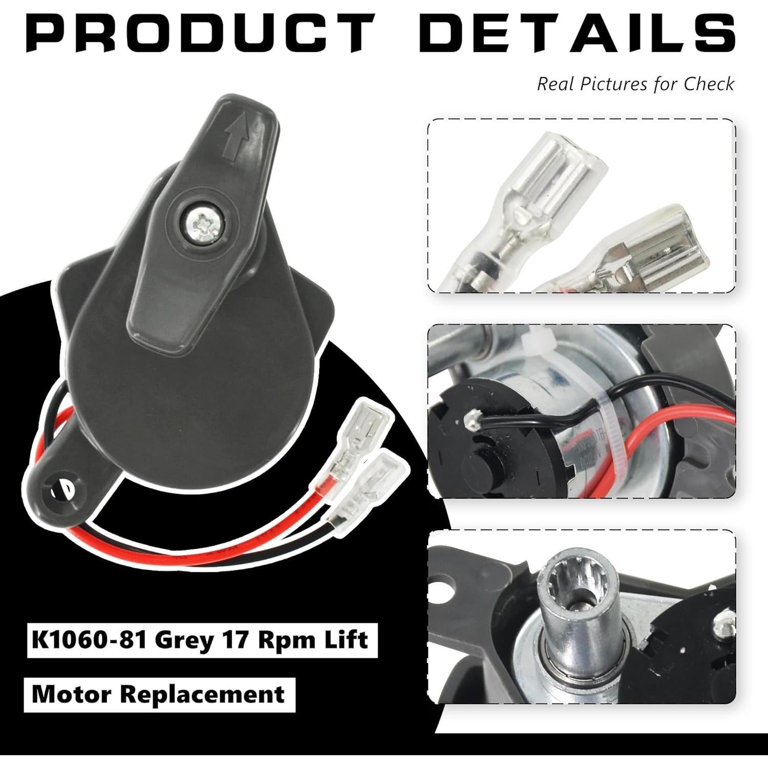 Motor de Elevación K6010-81 17 RPM para Ventiladores B Series