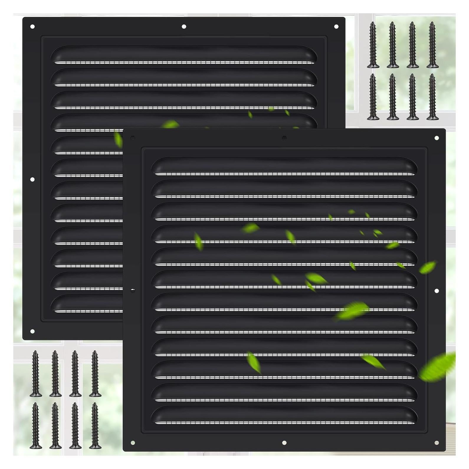 Ventiladores de Ático de Aluminio Yaocom 30.48x30.48cm - 2 Pcs