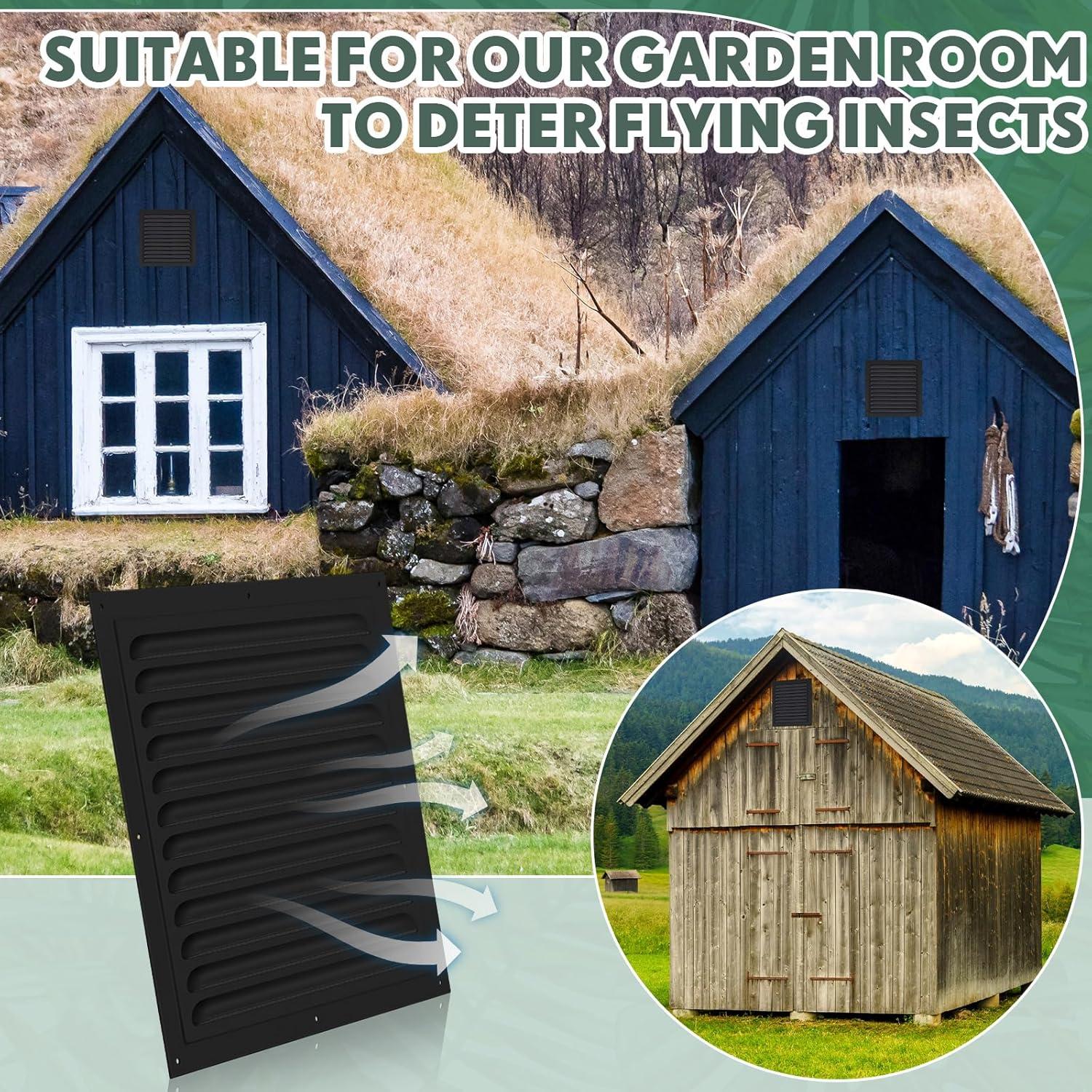 Ventiladores de Ático de Aluminio Yaocom 30.48x30.48cm - 2 Pcs