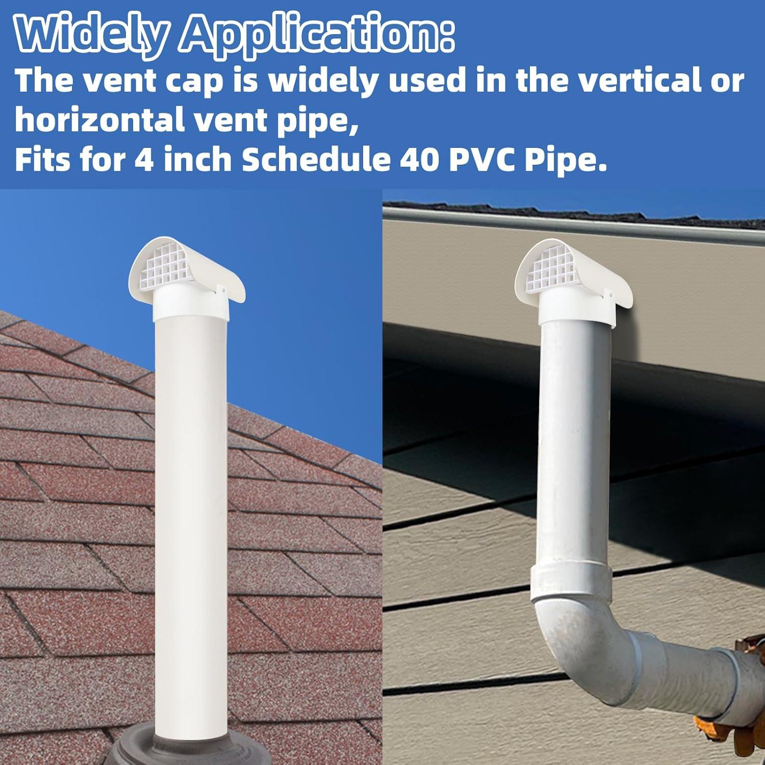 Tapa de Ventilación de PVC 4" para Radón - JIANBENKJ