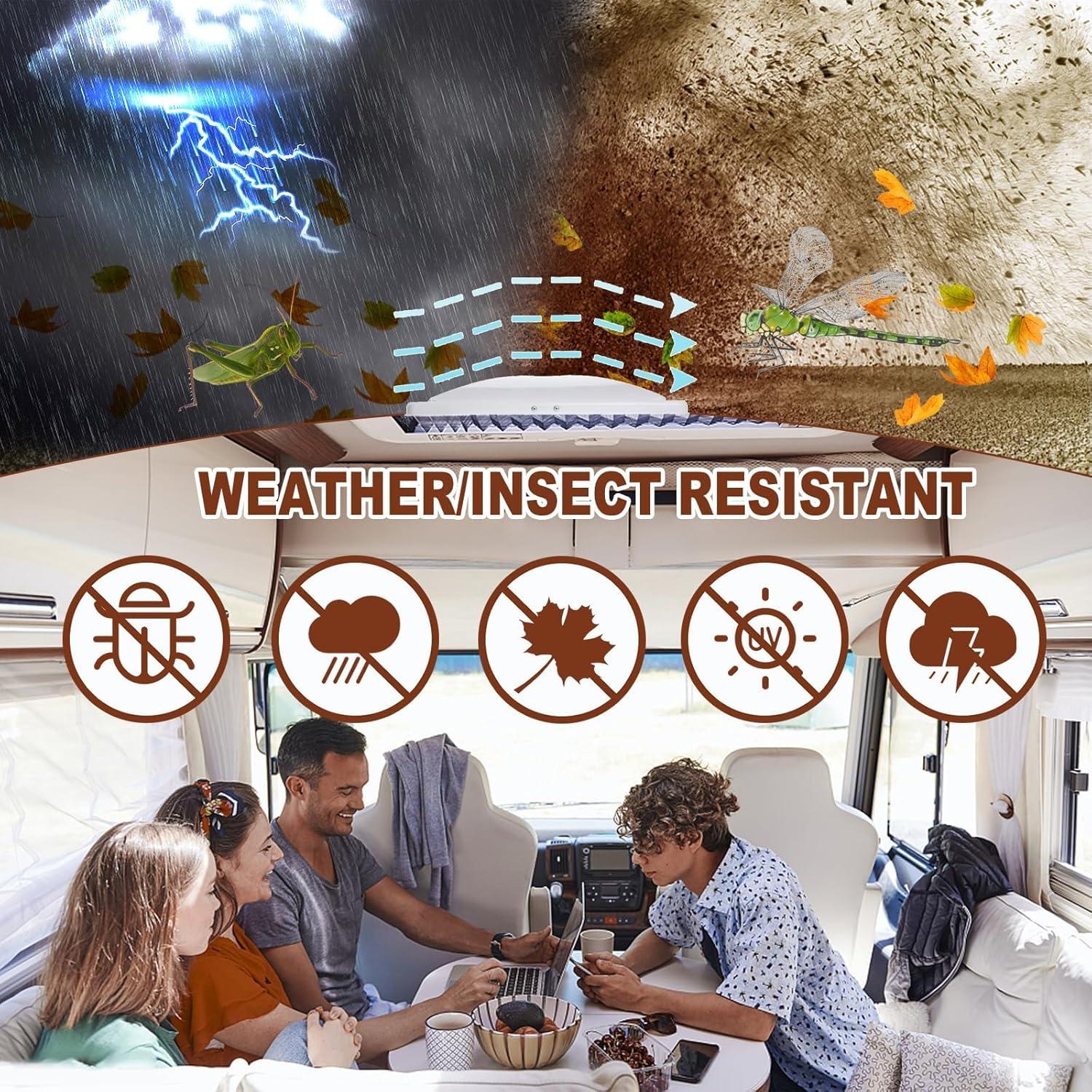 Tapa de Ventilación Universal Wadoy 33x33 cm para RV y Camper