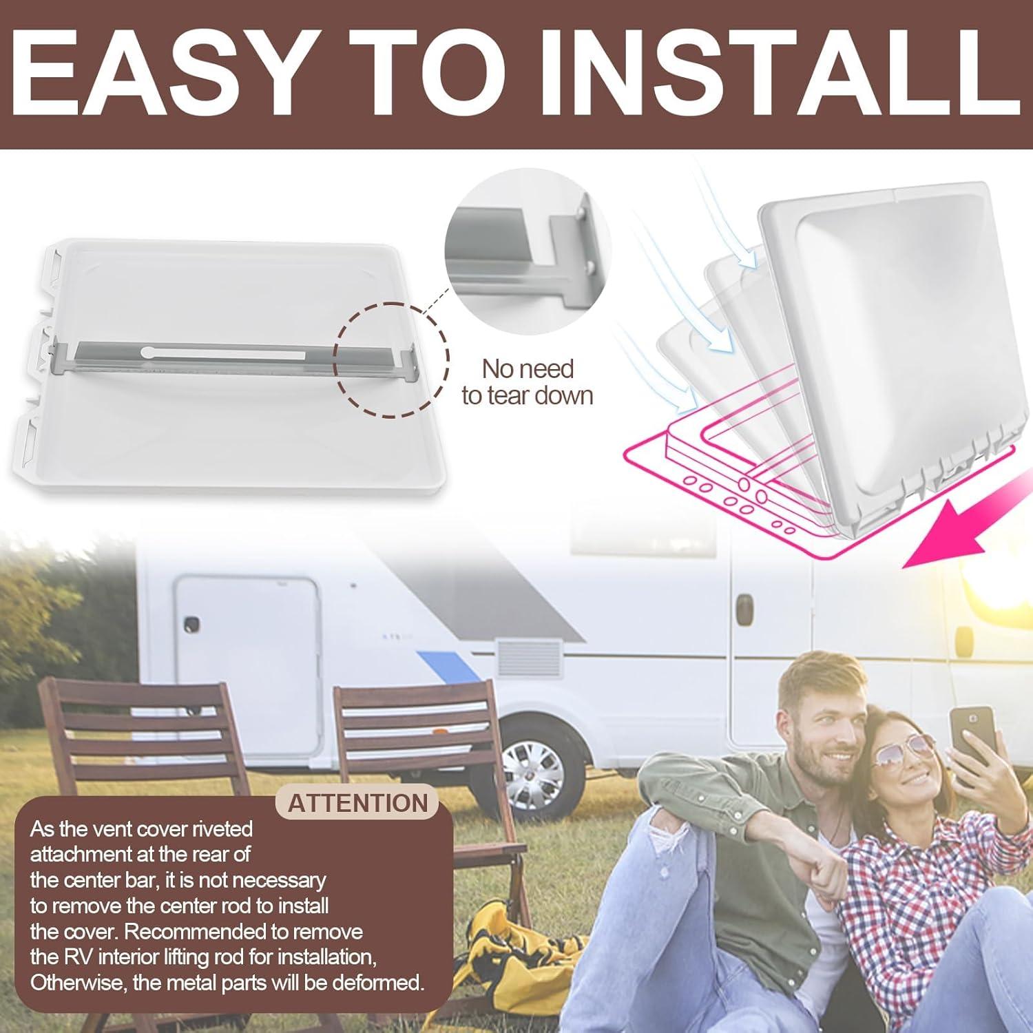 Tapa de Ventilación Universal Wadoy 33x33 cm para RV y Camper