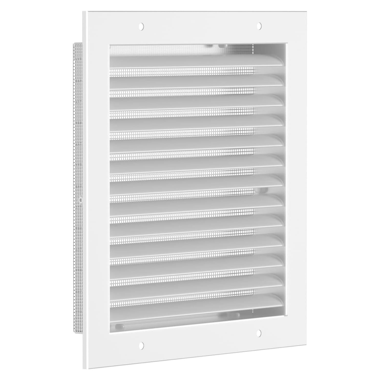 Ventilación de Gable Hon&Guan 30.48x30.48 cm Aluminio Blanco