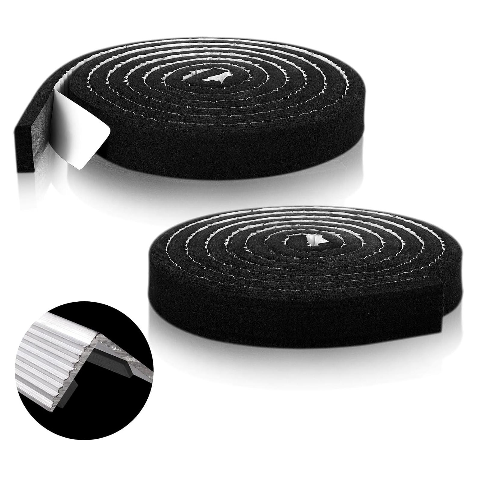 Tiras de Cierre Ventiladas Maasechs 2 Pcs 5.08 cm x 4.5 m Negro