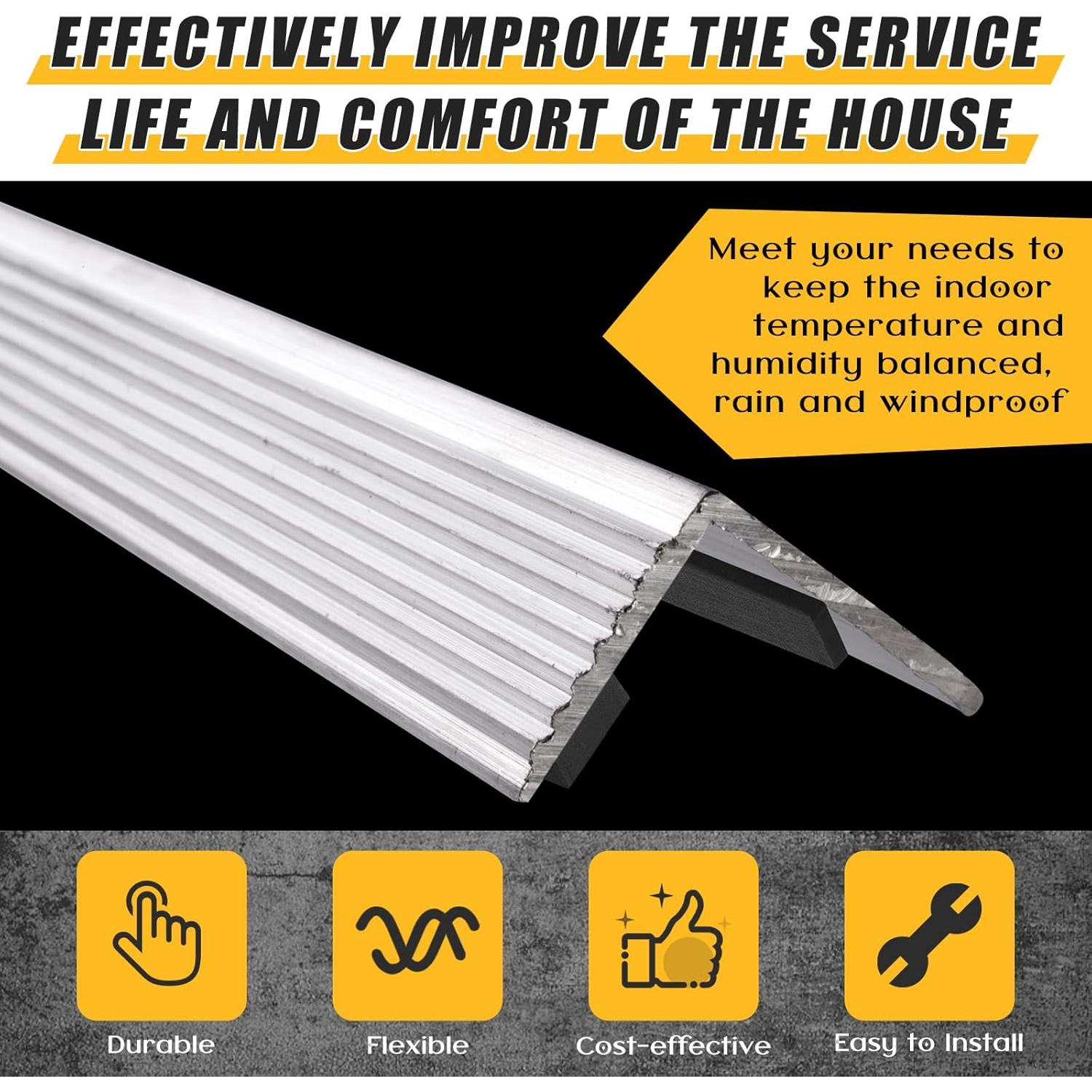 Tiras de Cierre Ventiladas Maasechs 2 Pcs 5.08 cm x 4.5 m Negro