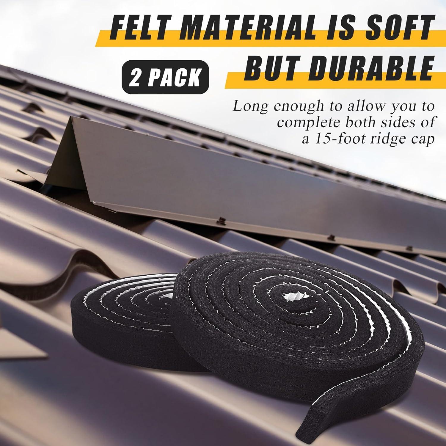 Tiras de Cierre Ventiladas Maasechs 2 Pcs 5.08 cm x 4.5 m Negro