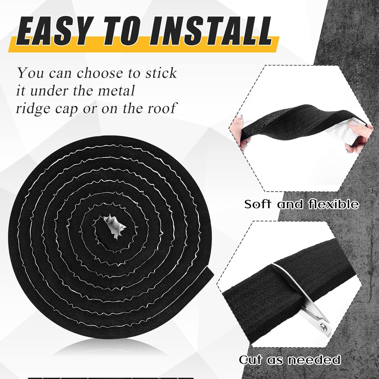 Tiras de Cierre Ventiladas Maasechs 2 Pcs 5.08 cm x 4.5 m Negro