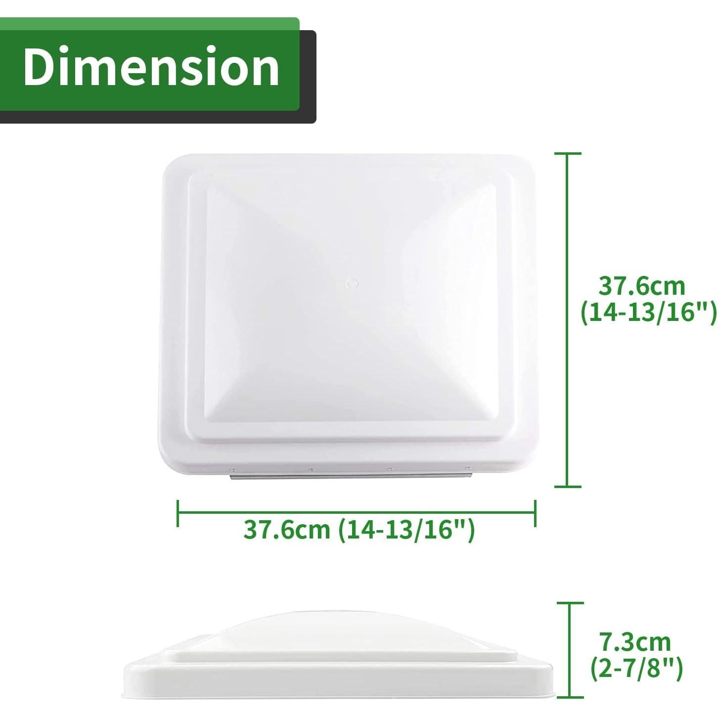 Cubierta de Ventilación de Techo RVGUARD 37.5 cm Blanca - Paquete de 2