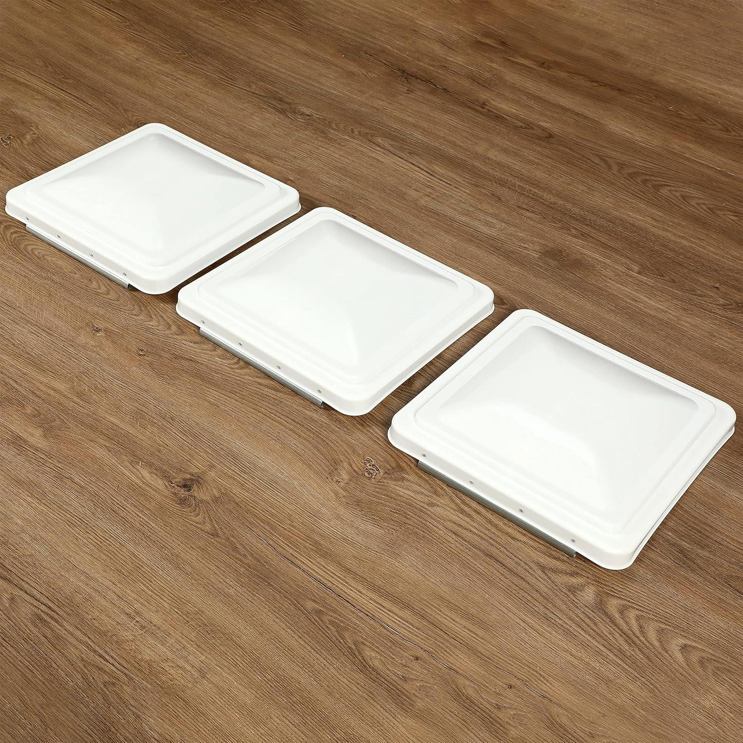 HECASA 3 Pcs Cubierta de Ventilación de Techo RV 14" Blanco